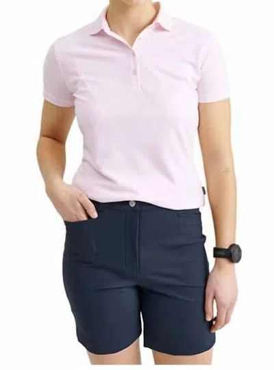Abacus Sportswear Us Women Cray Short Sleeve Polo In Light Pink