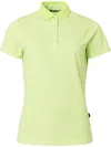 Abacus Sportswear Us Women Cray Short Sleeve Polo In Lime In Green