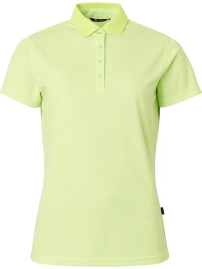 Abacus Sportswear Us Women Cray Short Sleeve Polo In Lime In Green