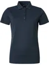 Abacus Sportswear Us Women Cray Short Sleeve Polo In Navy In Blue