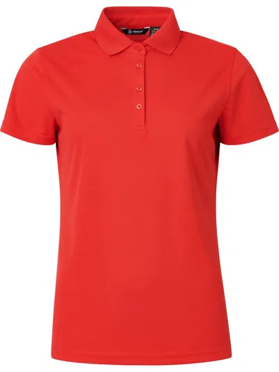 Abacus Sportswear Us Women Cray Short Sleeve Polo In Red