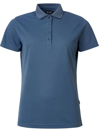 Abacus Sportswear Us Women Cray Short Sleeve Polo In Steel Blue