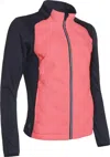 Abacus Sportswear Us Women Dunes Hybrid Jacket In Exotic Coral In Multi