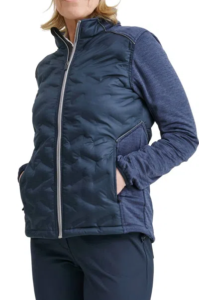 Abacus Sportswear Us Women Elgin Hybrid Jacket In Navy In Blue