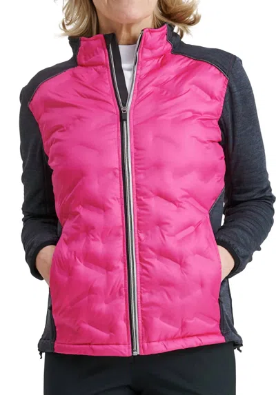 Abacus Sportswear Us Women Elgin Hybrid Jacket In Orchid In Pink