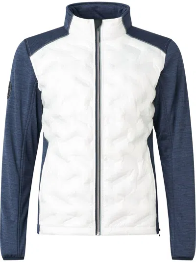 Abacus Sportswear Us Women Elgin Hybrid Jacket In White/navy In Multi