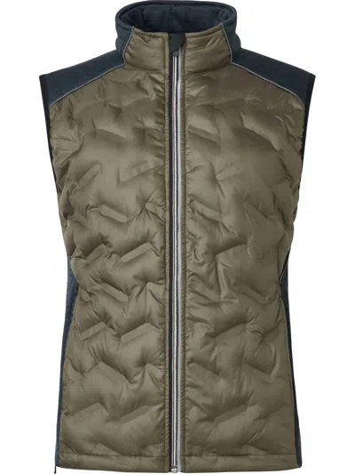 Abacus Sportswear Us Women Elgin Hybrid Vest In Olive In Green