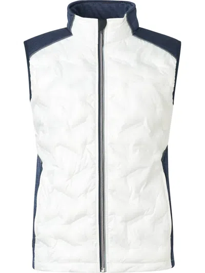 Abacus Sportswear Us Women Elgin Hybrid Vest In White/navy In Multi