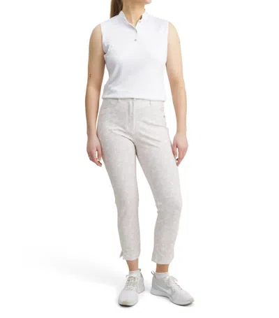 Abacus Sportswear Us Women Elite Graphic 7/8 Trousers In Stone In White