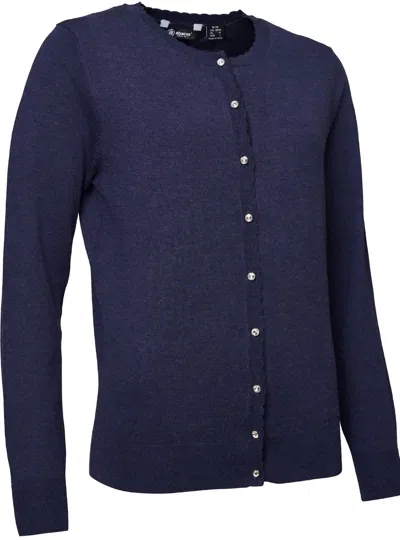 Abacus Sportswear Us Women's Ellerston Cardigan In Navy In Blue