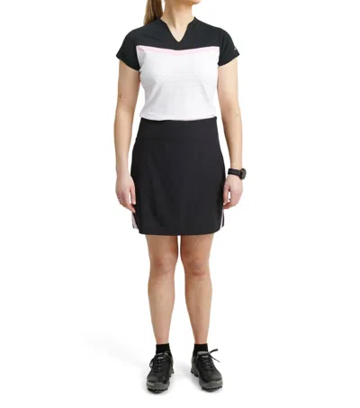 Abacus Sportswear Us Women Erin Cupsleeve Tee In White Begonia In Multi