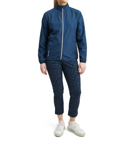 Abacus Sportswear Us Women Ganton Stretch Wind Jacket In Peacock Blue In Multi
