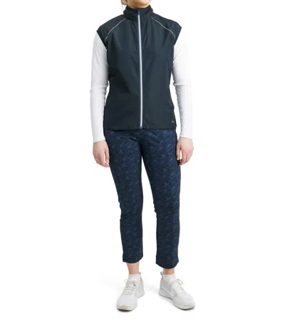 Abacus Sportswear Us Women Ganton Stretch Wind Vest In Navy In Blue