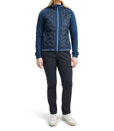 Abacus Sportswear Us Women Grove Hybrid Jacket In Peacock Blue In Multi