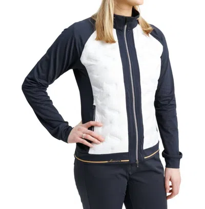 Abacus Sportswear Us Women Grove Hybrid Jacket In White Navy
