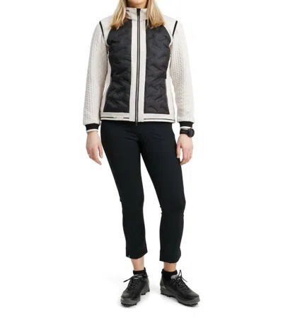 Abacus Sportswear Us Women Grove Hybrid Vest In Black Stone In Multi