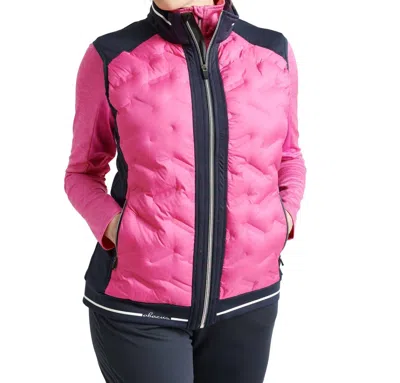 Abacus Sportswear Us Women Grove Hybrid Vest In Rose In Multi