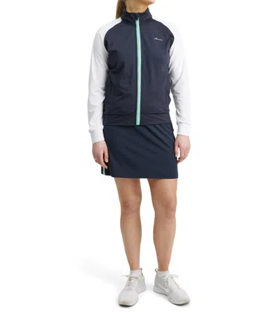 Abacus Sportswear Us Women Kinloch Midlayer Jacket In Navy White In Blue