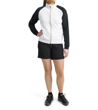 Abacus Sportswear Us Women Kinloch Midlayer Jacket In White Black