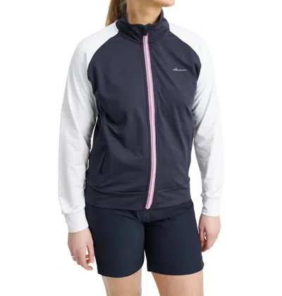 Abacus Sportswear Us Women Kinloch Midlayer Jacket In White Iris In Multi