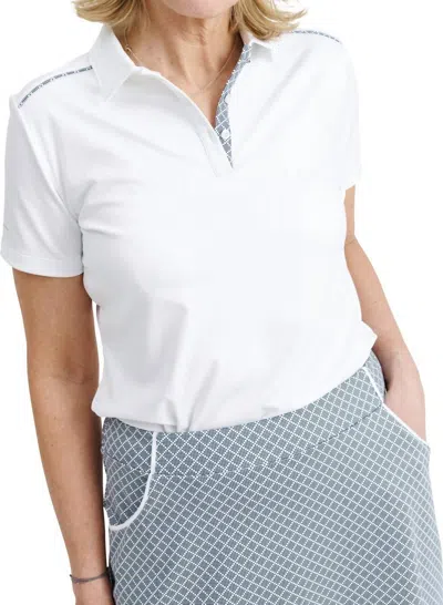 Abacus Sportswear Us Women Lily Polo In Diamond In Blue