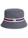 Abacus Sportswear Us Women Merion Hat In Navy Check In Multi