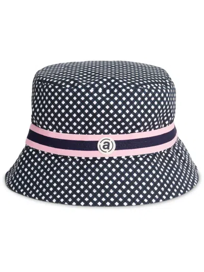 Abacus Sportswear Us Women Merion Hat In Navy Check In Multi