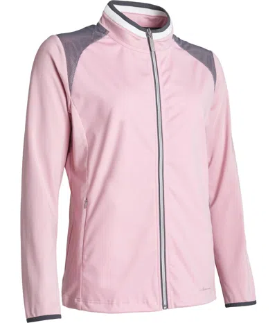 Abacus Sportswear Us Women Navan Softshell Hybrid Jacket In Rosebud In Pink