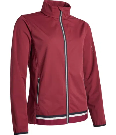 Abacus Sportswear Us Women Navan Softshell Jacket In Bordeaux In Blue