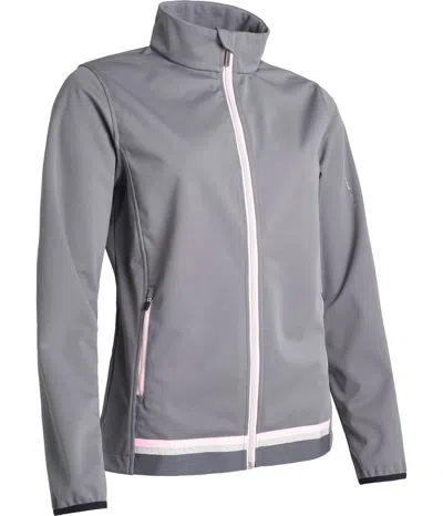 Abacus Sportswear Us Women Navan Softshell Jacket In Granite In Black