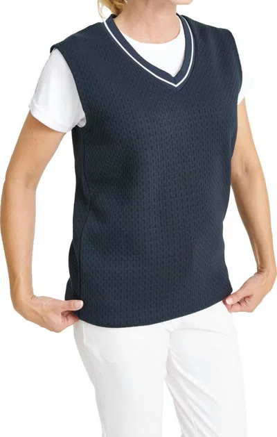 Abacus Sportswear Us Women Scramble Vest In Navy In Blue