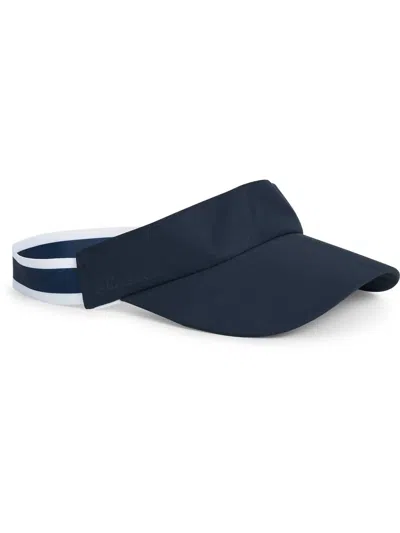 Abacus Sportswear Us Women Stripe Visor In Peacock Blue In Multi