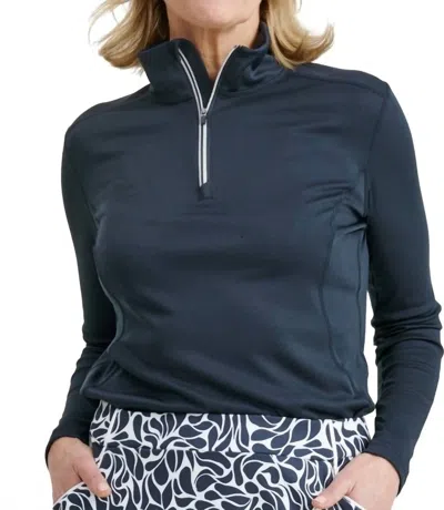 Abacus Sportswear Us Women Tenby Longsleeve Top In Navy In Blue