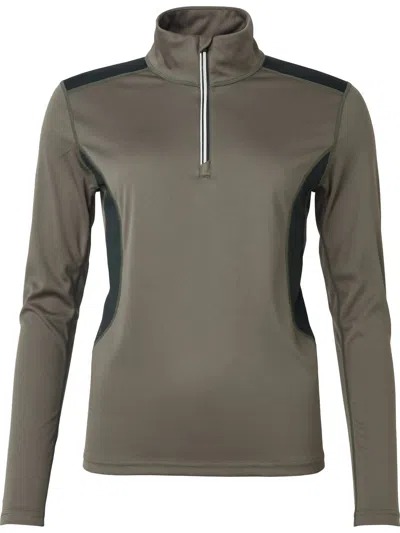 Abacus Sportswear Us Women Tenby Longsleeve Top In Olive In Green