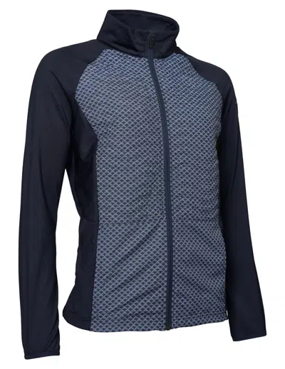 Abacus Sportswear Us Women Troon Hybrid Jacket In Navy/white In Multi