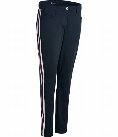 Abacus Sportswear Us Women's Warm Windproof Water Repellent Golf Trousers In Black In Blue