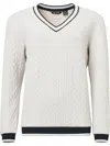 Abacus Sportswear Us Women Woburn Midlayer Pullover Sweater In Stone Melange In Beige