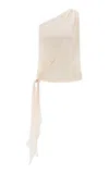 Abadia Ayla Knot Top In Ivory