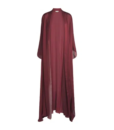 Abadia Chiffon Bisht Cloak In Multi