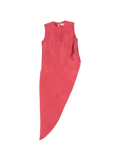 Abadia Knot-detail Sleeveless Top In Red