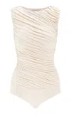 Abadia Ora Bodysuit In Ivory