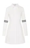 Abadia Sadu Mini Shirt Dress In White