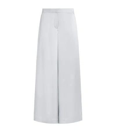 Abadia Satin Trousers In Animal Print
