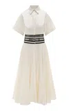 Abadia Shams Shirt Dress In White