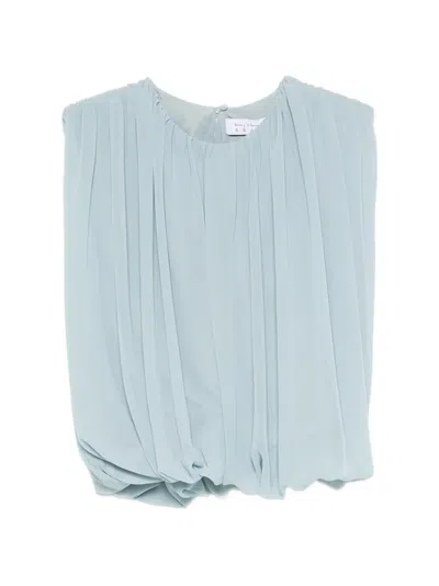 Abadia Sleeveless Blouse In Blue