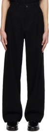 Abaga Velli Black Wide Trousers In Black