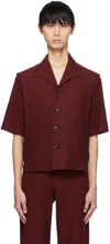 Abaga Velli Red Ibibio Vest In Red
