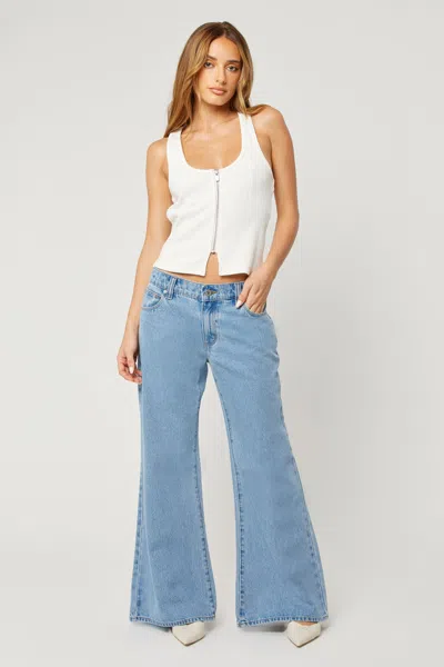 Aband 99 Low Baggy Flare Petite Gigi In Blue