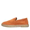 Abarca Flat Shoes Orange In Arancio Vivaci