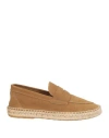 Abarca Man Espadrilles Beige Size 7 Leather In Brown